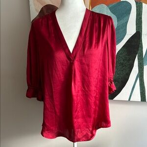❤️ Vince Camuto Ruby Red Blouse ❤️